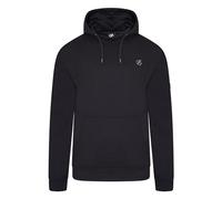 Dare2b Distinctly Mens Hoodie urban style with drawcord adjuster and front kangaroo pocket and back graphic print Black
