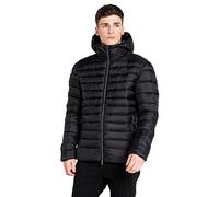 Dare2b Drifter II Mens Baffled/Quilted Jacket showerproof ripstop recycled fabric with hood and lower pockets, perfect for hiking, walking - everyday essential