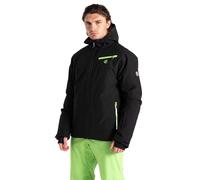 Dare2b Eagle II Ski Jacket: Black/Green Flash: XXL Size: XXL, Colour: