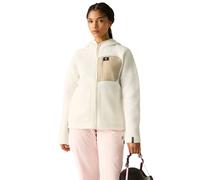 Dare2b Firn Hooded Borg Full Zip Fleece White 36 Woman