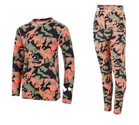 Dare2B Girls Pow II Baselayer Set with advanced Q-Wic+ technology, perfect for Wintersports & Outdoors