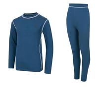Dare2B Girls Pow II Baselayer Set with advanced Q-Wic+ technology, perfect for Wintersports & Outdoors