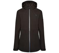 Dare2b Indulgent Jacket Womens Long Coat Jacket water repellent recycled fabric - full zip with 2 low zipped pockets, hood and elasticated cuffs