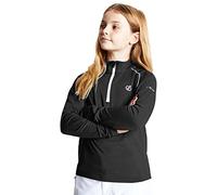 Dare2b Kids' Consist Recycled Core Stretch Midlayer with iLUS core fabric, perfect for Hiking, Skiing & Snowboarding Black