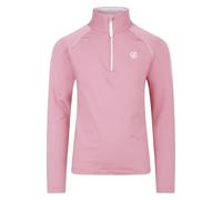 Dare2B Kids' Consist Recycled Core Stretch Midlayer with iLUS core fabric, perfect for Hiking, Skiing & Snowboarding Dusty Rose
