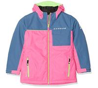 Dare2B Kids Jester Waterproof And Breathable Insulated Ski Jacket - Cyber Pink/Astronomy Blue, Size 3-4