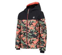 Dare2b Kids Liftie Ski Jacket: Black Orange Camo Print : 14 Years Size