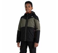 Dare2b Kids Slush Ski Jacket: Black/Lichen Green: 7-8 Years Size: 7-8