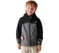 Dare 2b Explore III Panelled Hooded Waterproof Jacket in Charcoal | Size: 3-4 Years Dare 2b Charcoal 3-4 Years
