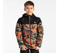 Dare 2b Kids Breathable' Liftie Ski Jacket Black Orange Camo Print, Size: 3-4 Years - Sale