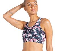 Dare2b Mantra Bra Womens Sports Bra in Q-WIC Soft Touch, Elastic, Recycled Fabric - Removable Pads and Strap Back Design