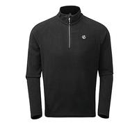 Dare2b Mens Freethink II Half Zip Sweatshirt Fleece Jacket, Sustainable & Soft - Perfect for Outdoors, Walking, Hiking & Camping Black