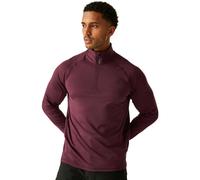 Dare2b Fuse Up II Core Stretch Lightweight Quick Drying Half Length Zip Inner Zip Chin Guard Stretch Midlayer - Ebony Grey, Small