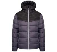 Dare2b Mens Hooded Puffer Jacket Ebony Green/Black M
