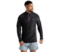 Dare2B Mens Power Up Jersey Stretch Midlayer Black