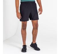 Dare2b Surrect' Lightweight Water Resistant Quick Drying Reflective Detail Stretch Fitness Shorts - Black, Small