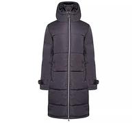 Dare2b Reputable Long II Womens Long Coat Jacket water repellent recycled fabric - full zip with 2 low zipped pockets, hood and adjustable cuffs