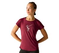 Dare2b Women's T-Shirt Serenity Short-Sleeved Graphic Burgundy Size 12