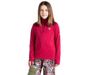 Dare2B Unisex-Youth Kids' Consist Ii Recycled Core Stretch Midlayer Sweater, Pink, 3-4 Years EU