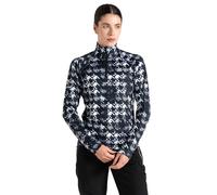 Dare2b Womens Divulge Core Stretch Midlayer: Black/White Dogtooth Prin