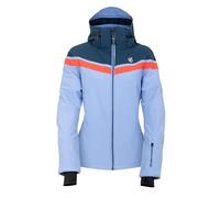 Dare2B Womens Flurry Ski Jacket, Hydrangea Blue Red, 12 EU