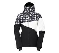Dare 2b Women's Water-repellent Ice Iii Jacket Black Dogtooth Print, Size: 12