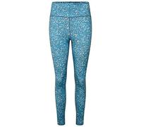 Dare2b Women's Influential Tight Pants, Capri Blue Fracture Print, 8