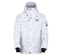 Dare2B Womens Life Ski Jacket, White Dash Print, 18 EU