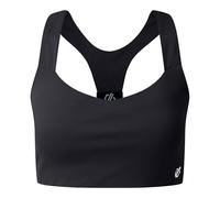Dare2B Womens Swift Sports Bra Base Layer, Medium Impact, Antibacterial & Sweat Wicking - Perfect for Activewear, Gym & Yoga Black