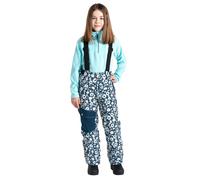 Dare2Be Pow ski pants for girls with floral suspenders, size 116