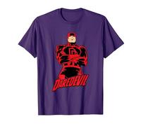 Daredevil Comic Arms Crossed T-Shirt, Men, Purple, Small