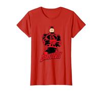 Daredevil Comic Arms Crossed T-Shirt, Women, Red, Medium