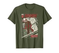 Daredevil The Man Without Fear Cover Big T-Shirt, Men, Olive Green, XX-Large