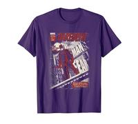 Daredevil The Man Without Fear Cover Big T-Shirt, Men, Purple, Large