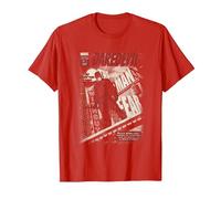Daredevil The Man Without Fear Cover Big T-Shirt, Men, Red, Large
