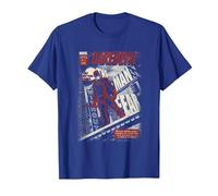 Daredevil The Man Without Fear Cover Big T-Shirt, Men, Royal Blue, Medium