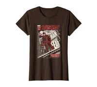 Daredevil The Man Without Fear Cover Big T-Shirt, Women, Brown, Medium