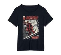 Daredevil The Man Without Fear Cover Big T-Shirt, Women's Plus, Black, 3X