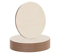 DARENYI 10 Pcs Natural Wood Discs 20cm - Unfinished Large Circles for Craft DIY Christmas Painting Ornament