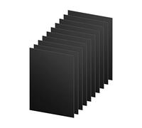 DARENYI 10pcs Acrylic Sheet 1mm Flexible Plastic Sheet Black Plastic Sheet Square Plastic Board Sheet for Display Projects, Craft, Calligraphy and Painting (15 x 10cm)