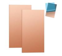 DARENYI 2Pcs Copper Sheet 20cmx10cm Copper Metal Sheet Plate 1mm Thick Copper Plate for Jewelry Making, Crafts, Soldering, Electrical Projects