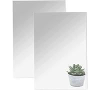 DARENYI 2Pcs Wall Mirror 40 x 30cm Self Adhesive Removable Frameless Large Stick On Mirror for Bathroom, Bedroom, Living Room, Wardrobe