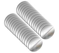 DARENYI 30Pcs Round Mirror Tiles 8cm Self Adhesive Mirror for Home Living Room Bedroom Decor