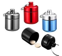 DARENYI 4Pack Small Pill Organizer - Portable, Waterproof Daily Pill Box for Outdoor Travel & Camping