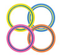 DARENYI 4Pcs Flying Disc 25cm Outdoor Soft Flying Ring Lightweight Flying Disc for Beach, Backyard, Park