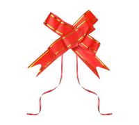 DARENYI 50 Pcs Pull Bows Red Bows for Gift Wrapping Christmas Ribbon Pull Bow Gift Bows Ribbon Bows for Christmas Thanksgiving Wedding Birthday Party (33x1.6cm)