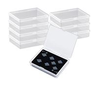 DARENYI 8Pcs Playing Card Box Small Plastic Storage Box Trading Card Storage Box Playing Card Case Clear Storage Containers Box for Small Items, Beads, Business Cards, Game Cards, Crafts