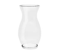 DARENYI Clear Flower Vase, 4.5" Dia 9" H Crystal Transparent Glass Vase Modern Decorative Vase for Flowers, Glass Flower Posy Holder for Home Office Centerpiece Decor