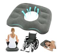 DARENYI Inflatable Donut Pillow, Coccyx Cushion for Tailbone Pain, Inflatable Donut Cushion for Hemorrhoids, Postoperative Recovery, Pregnancy, Office Chairs, Long Distance Travel, Cars, Sofas