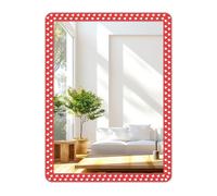 DARENYI Self Adhesive Wall Mirror 40 x 30cm Frameless Acrylic Stick on Mirror Tiles for Bathroom, Bedroom, Living Room Decoration